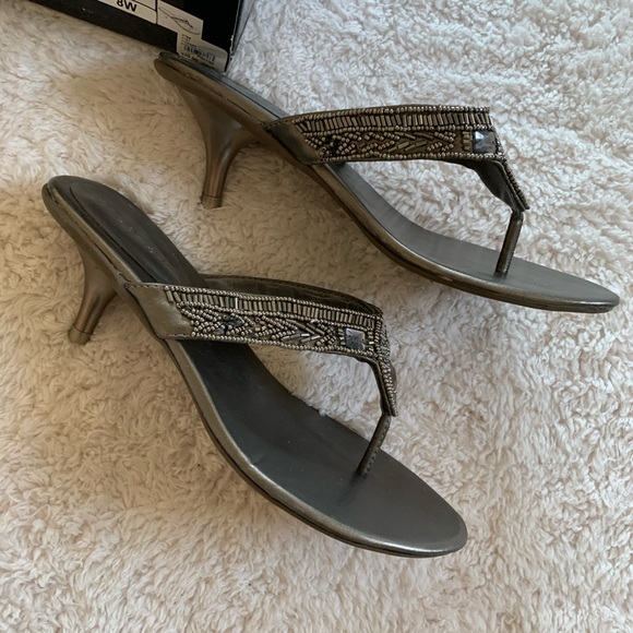 NWT Lane Bryant new in box silver heels - Picture 5 of 15